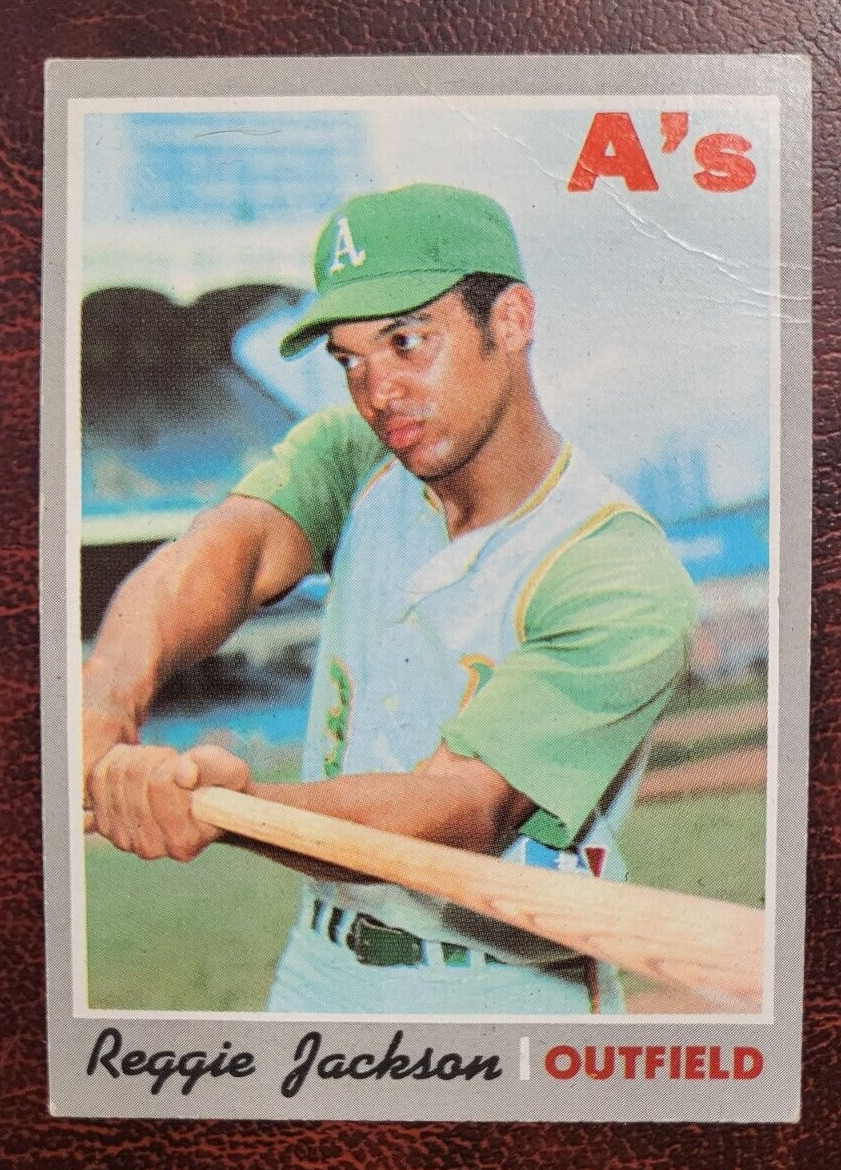 1970 TOPPS REGGIE JACKSON ATHLETICS #140 BASEBALL CARD VINTAGE COLLECTIBLE MEMORABILIA