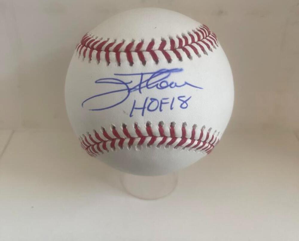 JIM THOME HOF 18 WHITE SOX SIGNED AUTOGRAPHED M.L. BASEBALL JSA WIT889833
