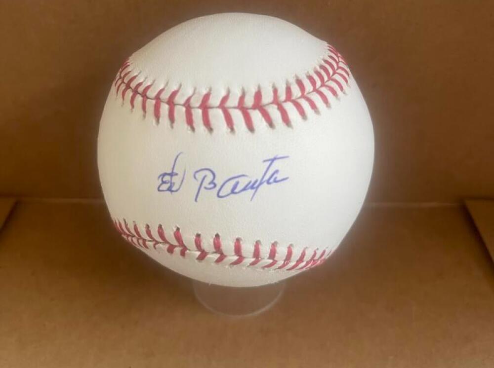 ED BAUTA METS/CARDINALS SIGNED AUTO M.L. BASEBALL BAS AUTHENTICATED
