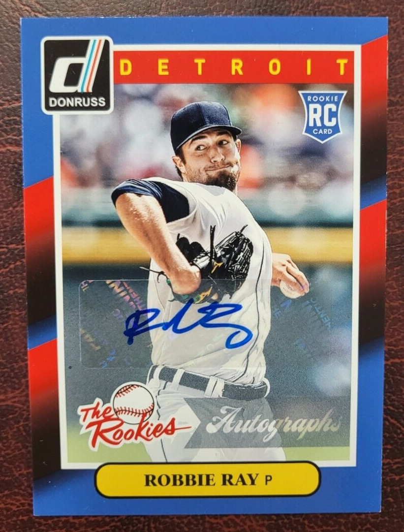 2014 PANINI DONRUSS ROBBIE RAY THE ROOKIES AUTO AUTOGRAPH RC CARD
