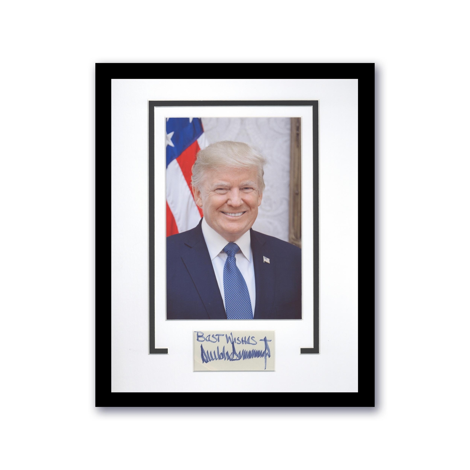 Donald Trump AUTOGRAPH Signed President MAGA Custom Framed 11x14 Display B ACOA
