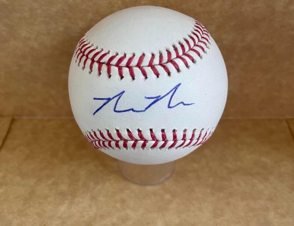 MAX MEYER MARLINS SIGNED AUTOGRAPHED M.L. BASEBALL BECKETT AUTHENTICATED
