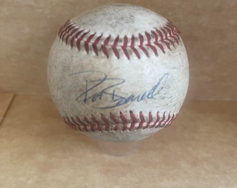 PAT BURRELL MIAMI HURRICANES SIGNED GAME USED VINTAGE NCAA BASEBALL JSA AI62702
