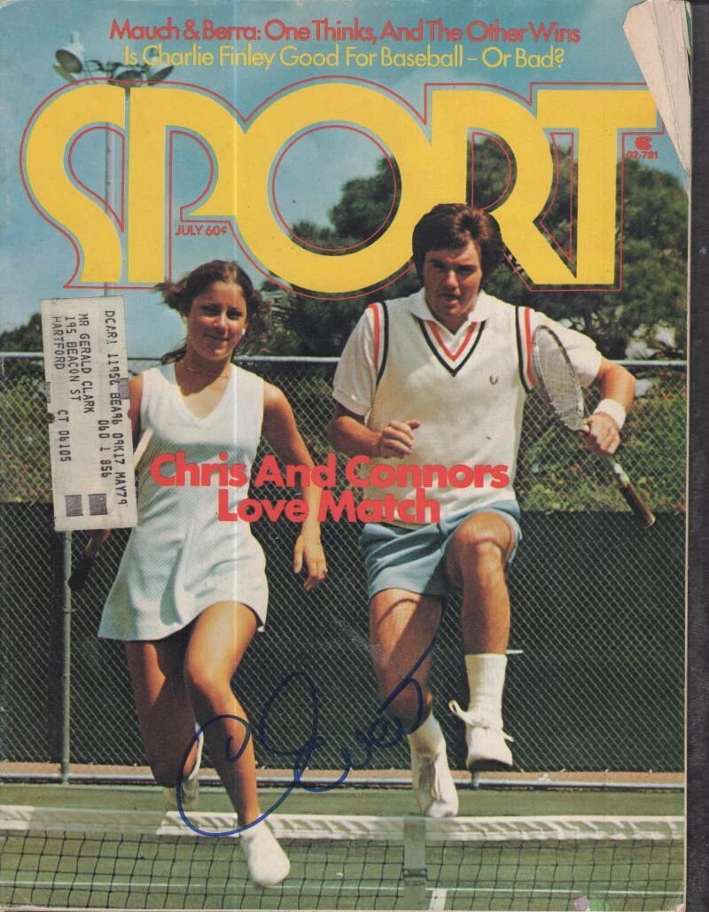 CHRIS EVERT SPORT MAGAZINE SIGNED AUTOGRAPHED W/ COA
