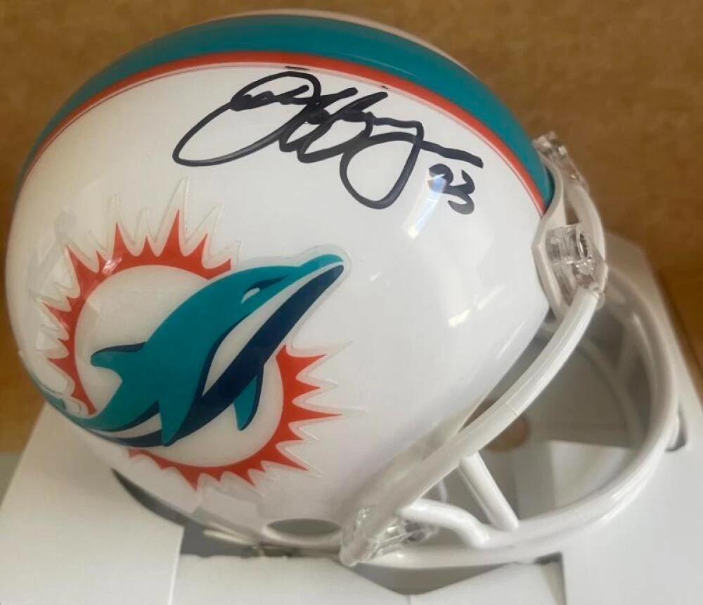 JEFF WILSON DOLPHINS SIGNED AUTOGRAPHED MINI HELMET JSA WA774169
