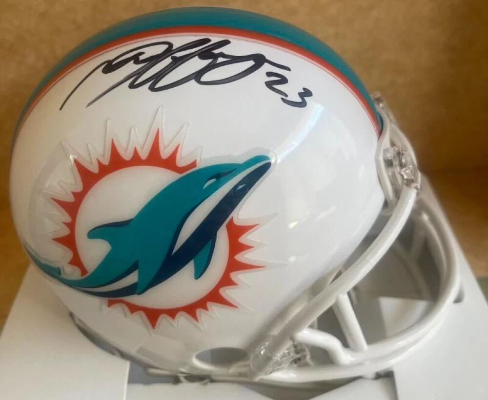 JEFF WILSON DOLPHINS SIGNED AUTOGRAPHED MINI HELMET JSA WA774179
