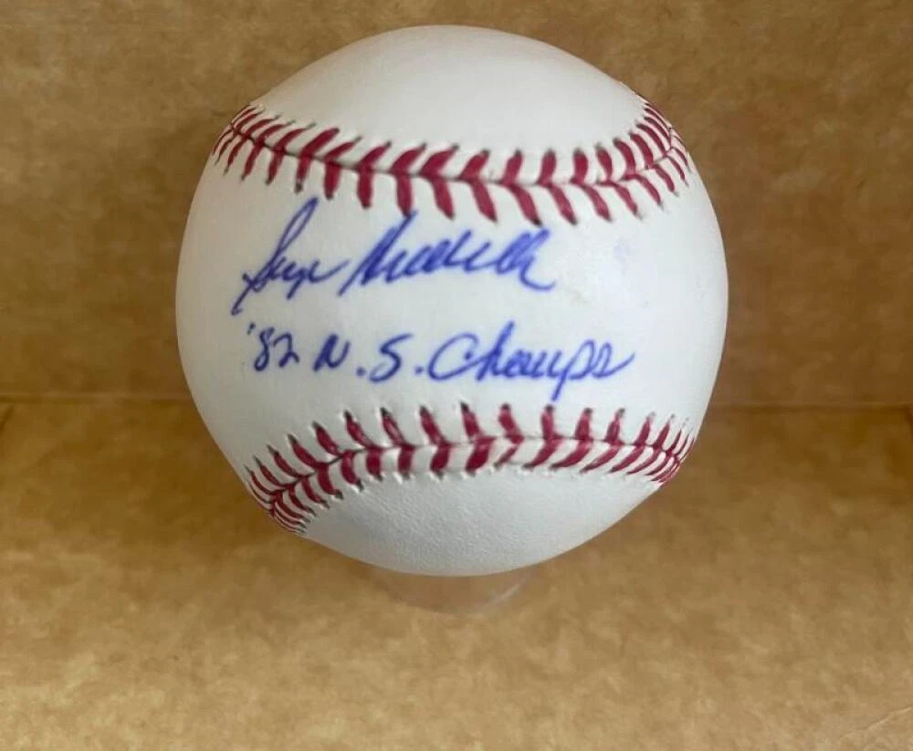 GEORGE HENDRICK 82 WS CHAMPS SIGNED AUTOGRAPHED M.L. BASEBALL JSA AH66091
