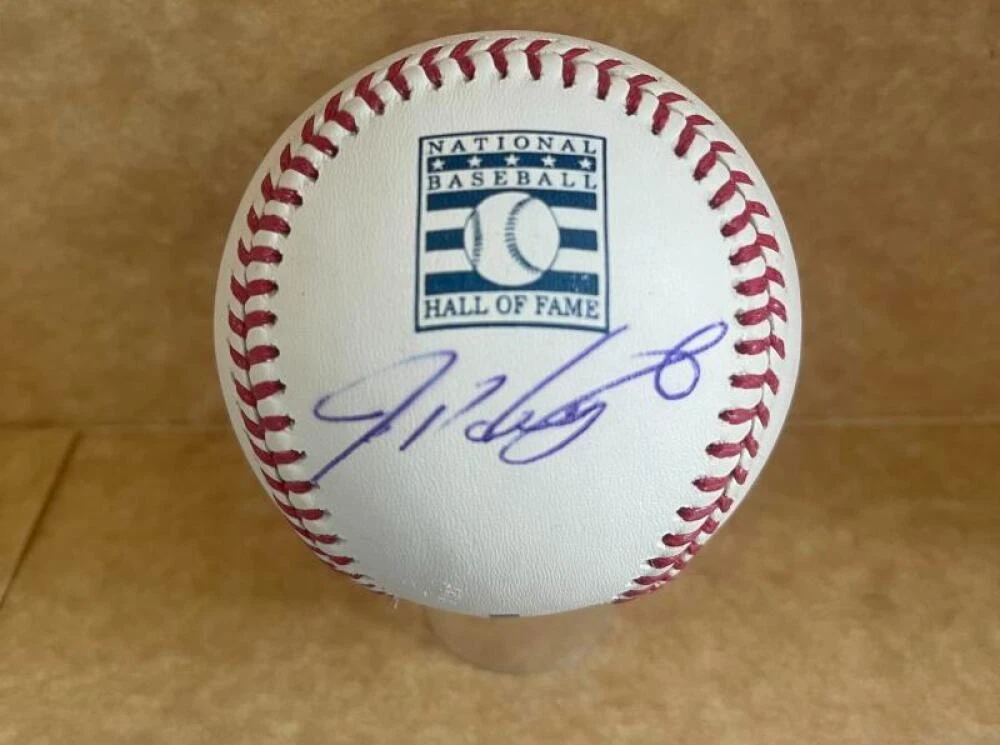 IVAN RODRIGUEZ MARLINS/RANGERS SIGNED AUTO HALL OF FAME BASEBALL W/COA
