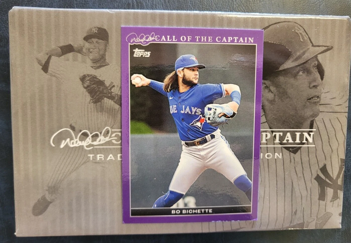 2022 TOPPS X CALL OF THE CAPTAIN BO BICHETTE BASEBALL PURPLE CARD /50

