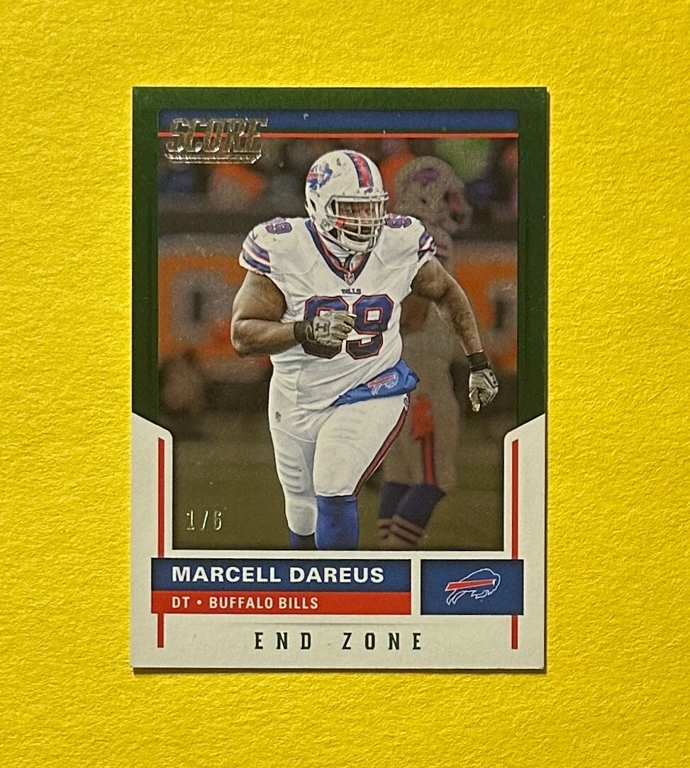 2017 PANINI SCORE MARCELL DAREUS GREEN END ZONE SSP /6 #221 BILLS
