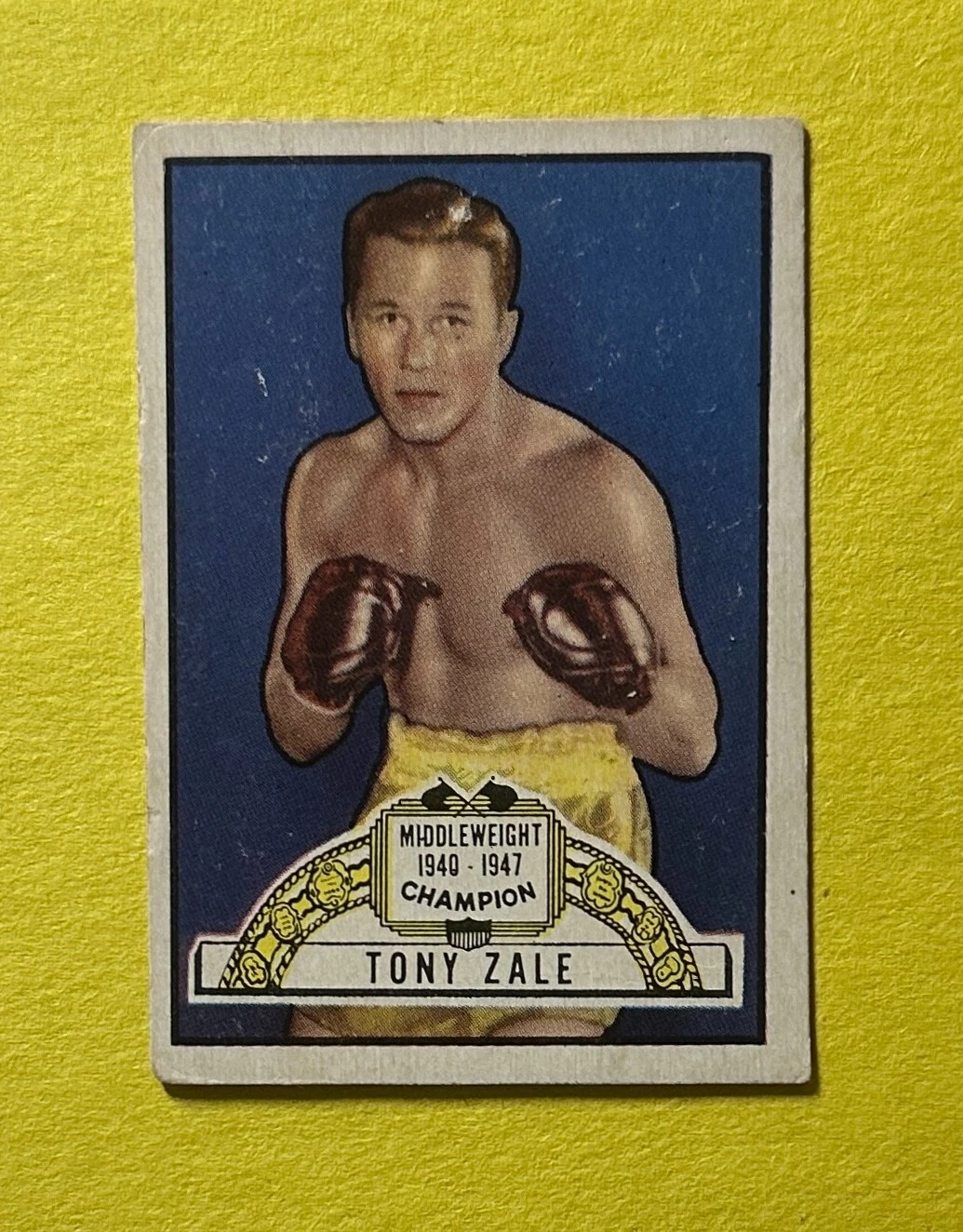 1951 TOPPS RINGSIDE TONY ZALE #30 COLLECTIBLE MEMORABILIA