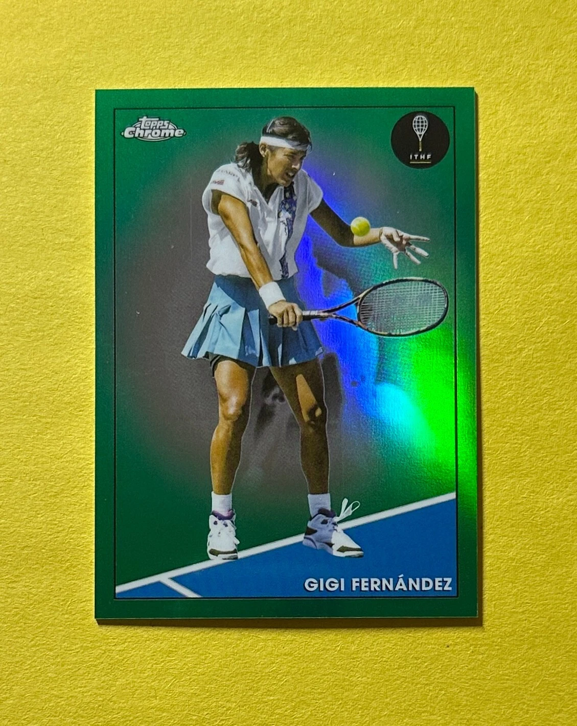 2021 TOPPS CHROME TENNIS GIGI FERNÁNDEZ GREEN /75 #24 HOF COLLECTIBLE MEMORABILIA