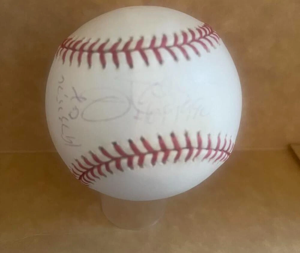 JIM PALMER HOF 1990 1973,75,76 CY SIGNED AUTO A.L. BASEBALL JSA
