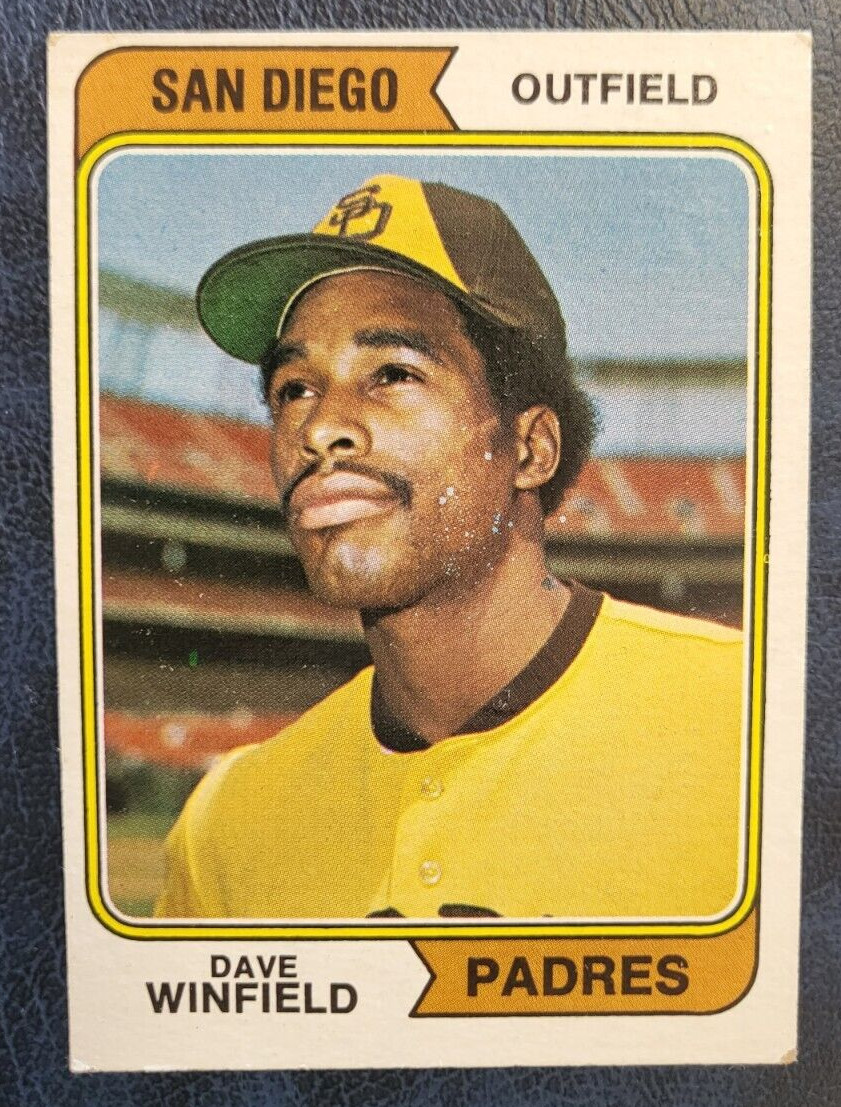 1974 TOPPS DAVE WINFIELD PADRES ROOKIE RC BASEBALL CARD #456 VINTAGE COLLECTIBLE MEMORABILIA