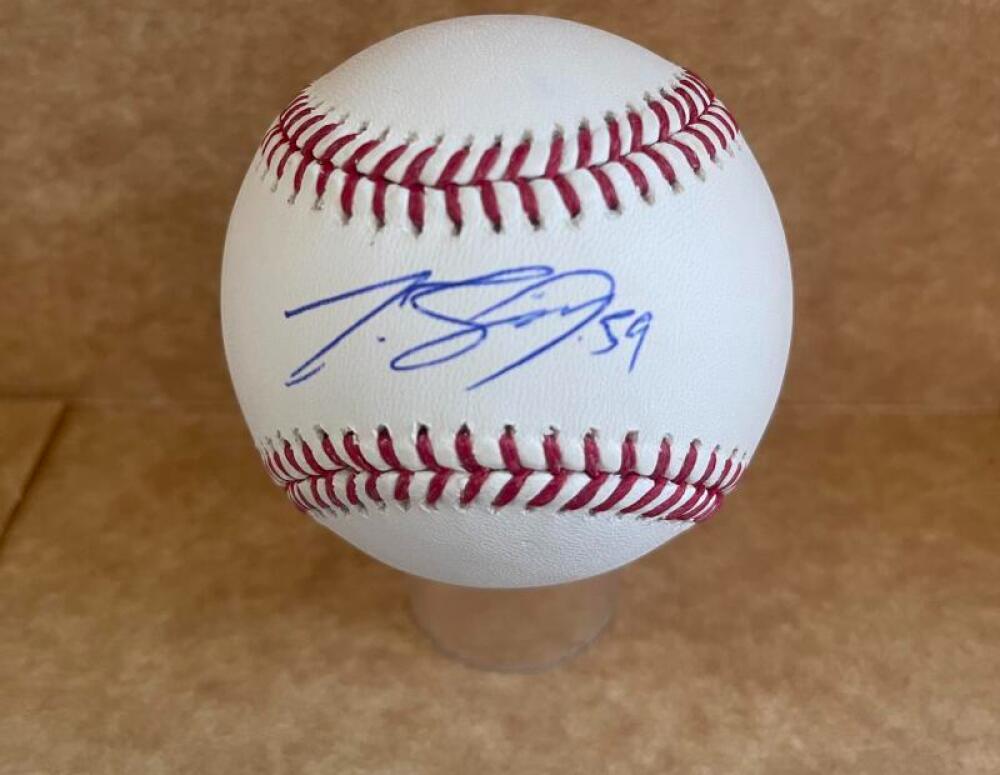 JEFF SPRINGS TAMPA BAY RAYS SIGNED AUTO M.L. BASEBALL BECKETT AUTHENTICATED
