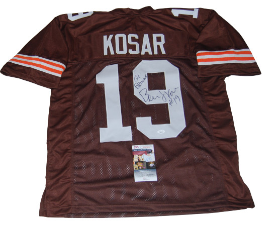 BERNIE KOSAR signed (CLEVELAND BROWNS) custom autographed football jersey JSA
