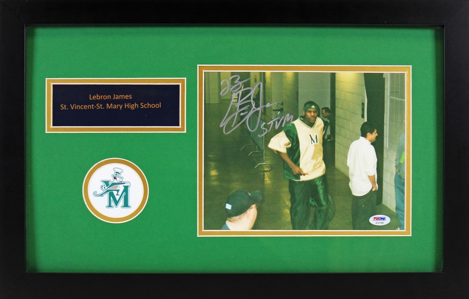 Lakers LeBron James STVM Authentic Signed 8x10 Framed Photo PSA/DNA #AC01565
