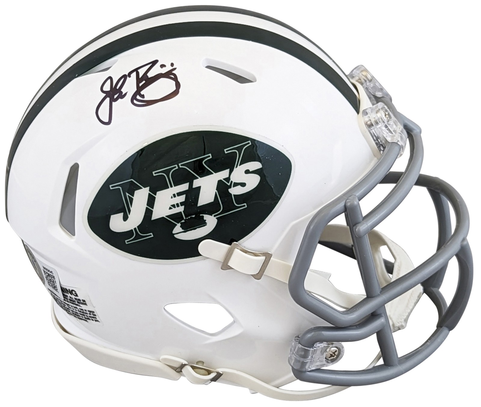Jets John Riggins Authentic Signed 65-77 TB Speed Mini Helmet BAS Witnessed
