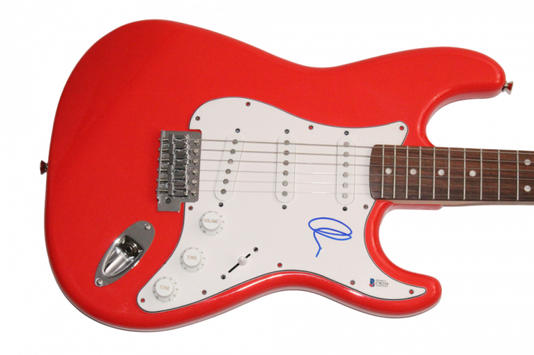 ADAM LEVINE SIGNED AUTOGRAPH FULL SIZE FENDER ELECTRIC GUITAR MAROON 5 BECKETT
 COLLECTIBLE MEMORABILIA
