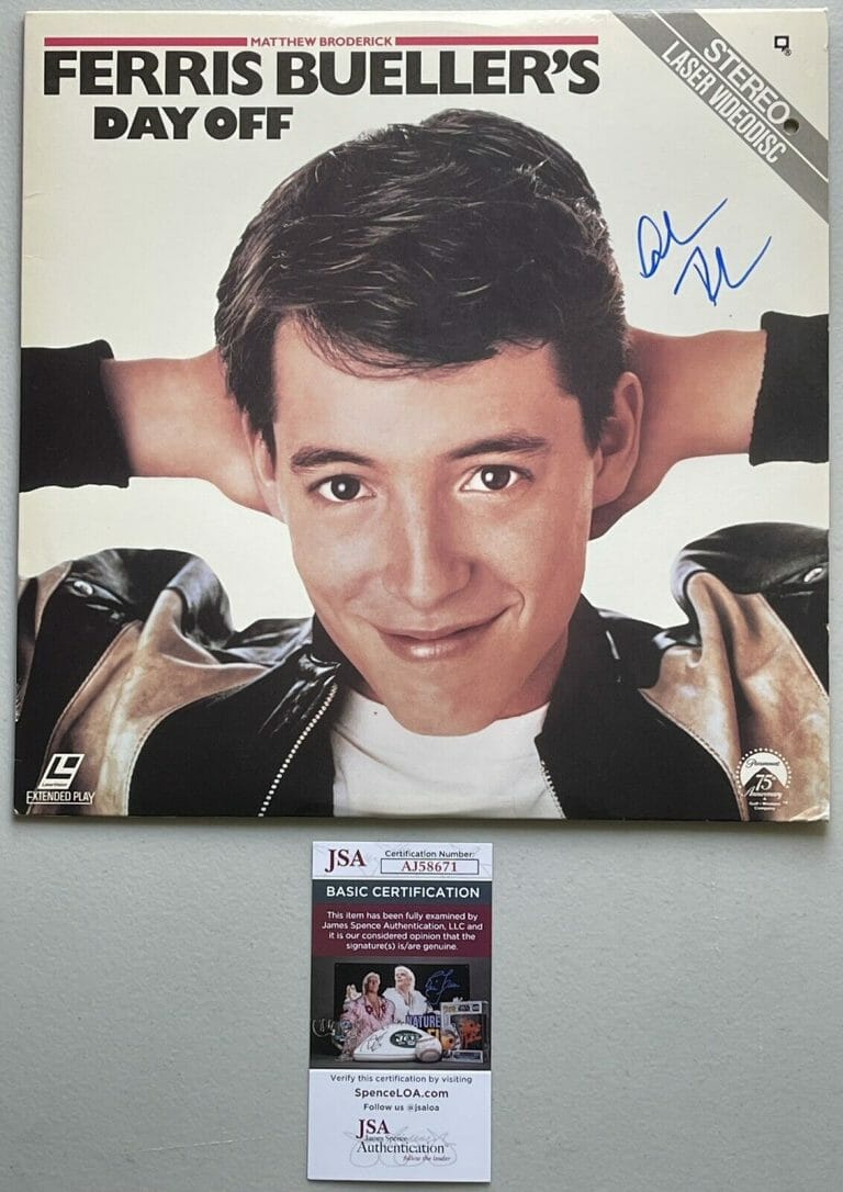 ALAN RUCK SIGNED AUTOGRAPHED FERRIS BUELLER’S DAY OFF LASER DISC JSA
 COLLECTIBLE MEMORABILIA