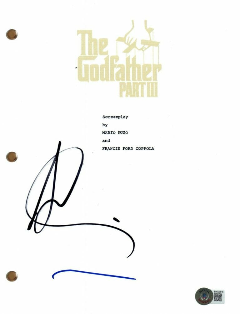 ANDY GARCIA SIGNED AUTOGRAPH THE GODFATHER PART III 3 MOVIE SCRIPT BECKETT COA
 COLLECTIBLE MEMORABILIA