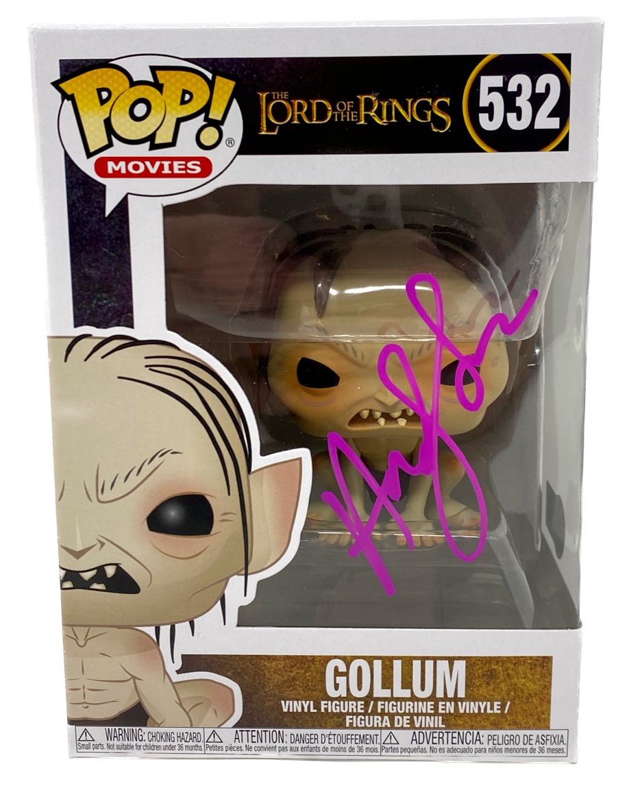 Andy Serkis Signed Gollum Funko Pop The Lord of The Rings Autograph ...