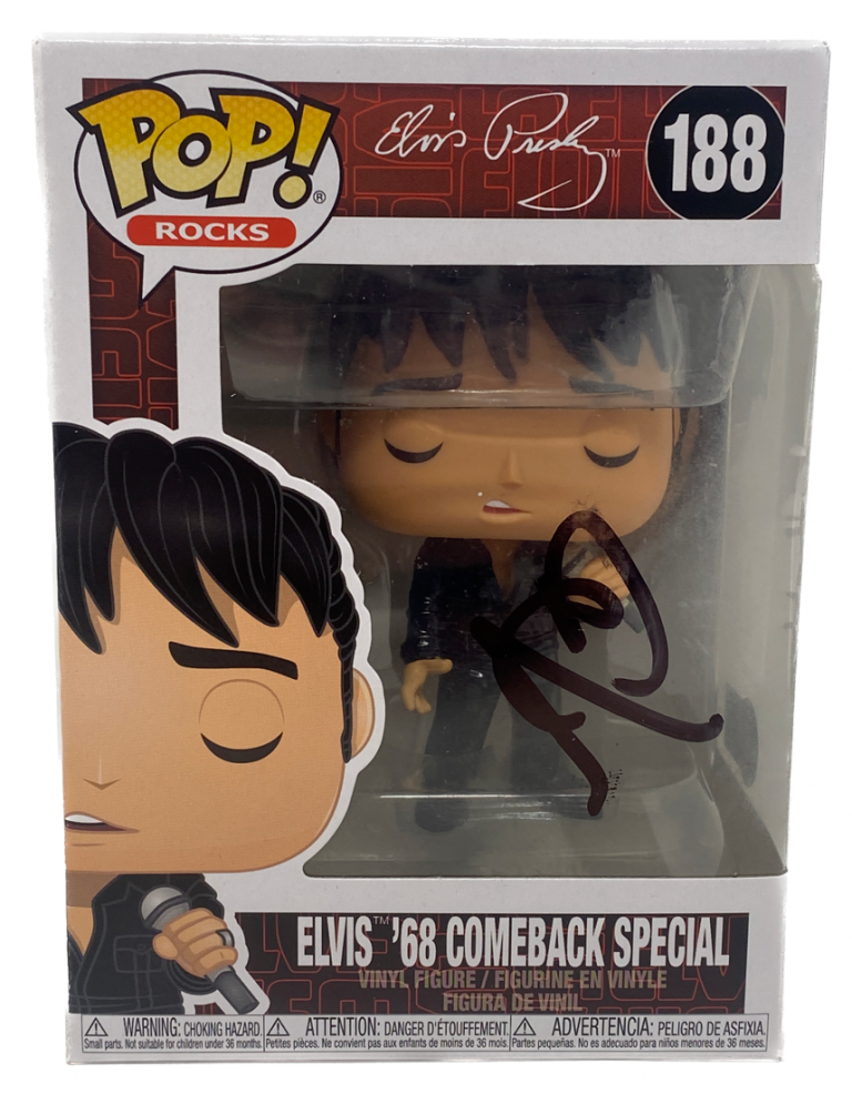 AUSTIN BUTLER SIGNED FUNKO POP ELVIS ’68 COMEBACK SPECIAL AUTOGRAPH BECKETT COA
 COLLECTIBLE MEMORABILIA