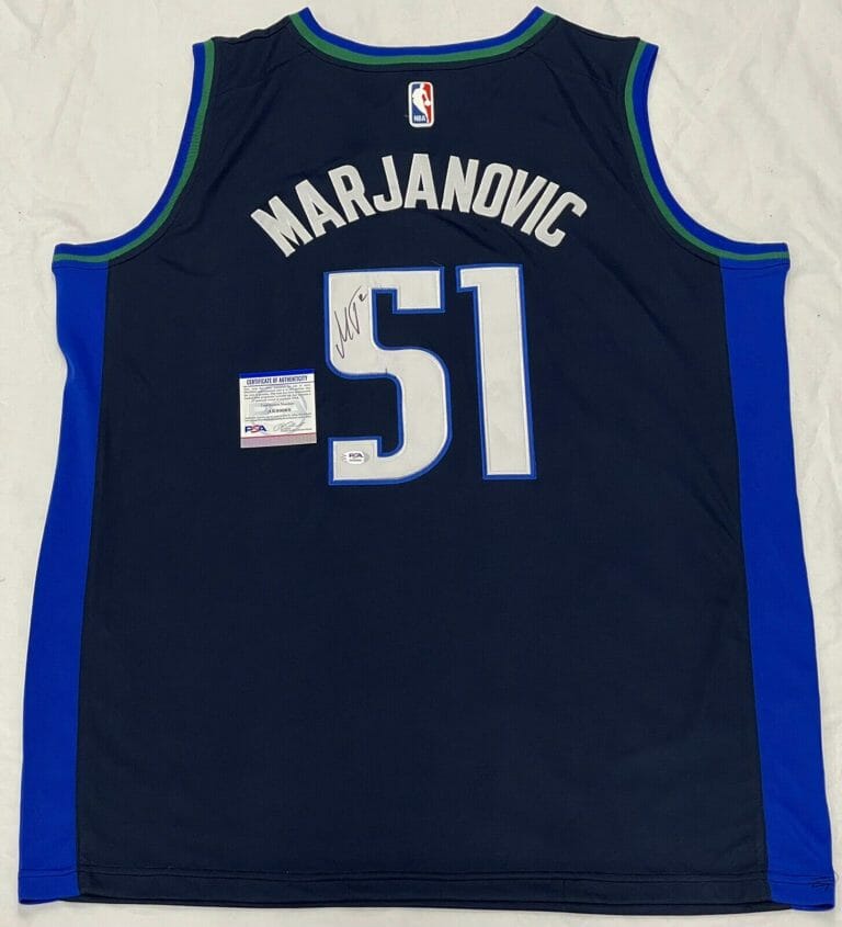 BOBAN MARJANOVIC SIGNED AUTOGRAPHED DALLAS MAVERICKS JERSEY NBA CHAMPS PSA/DNA
 COLLECTIBLE MEMORABILIA
