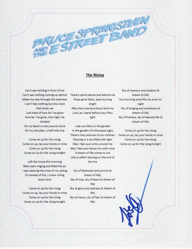 Bruce Springsteen - The Rising (Lyrics) 