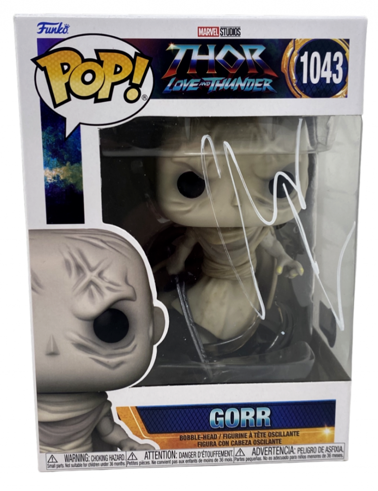 CHRISTIAN BALE SIGNED AUTOGRAPH FUNKO POP GORR THOR LOVE AND THUNDER BECKETT COA
 COLLECTIBLE MEMORABILIA