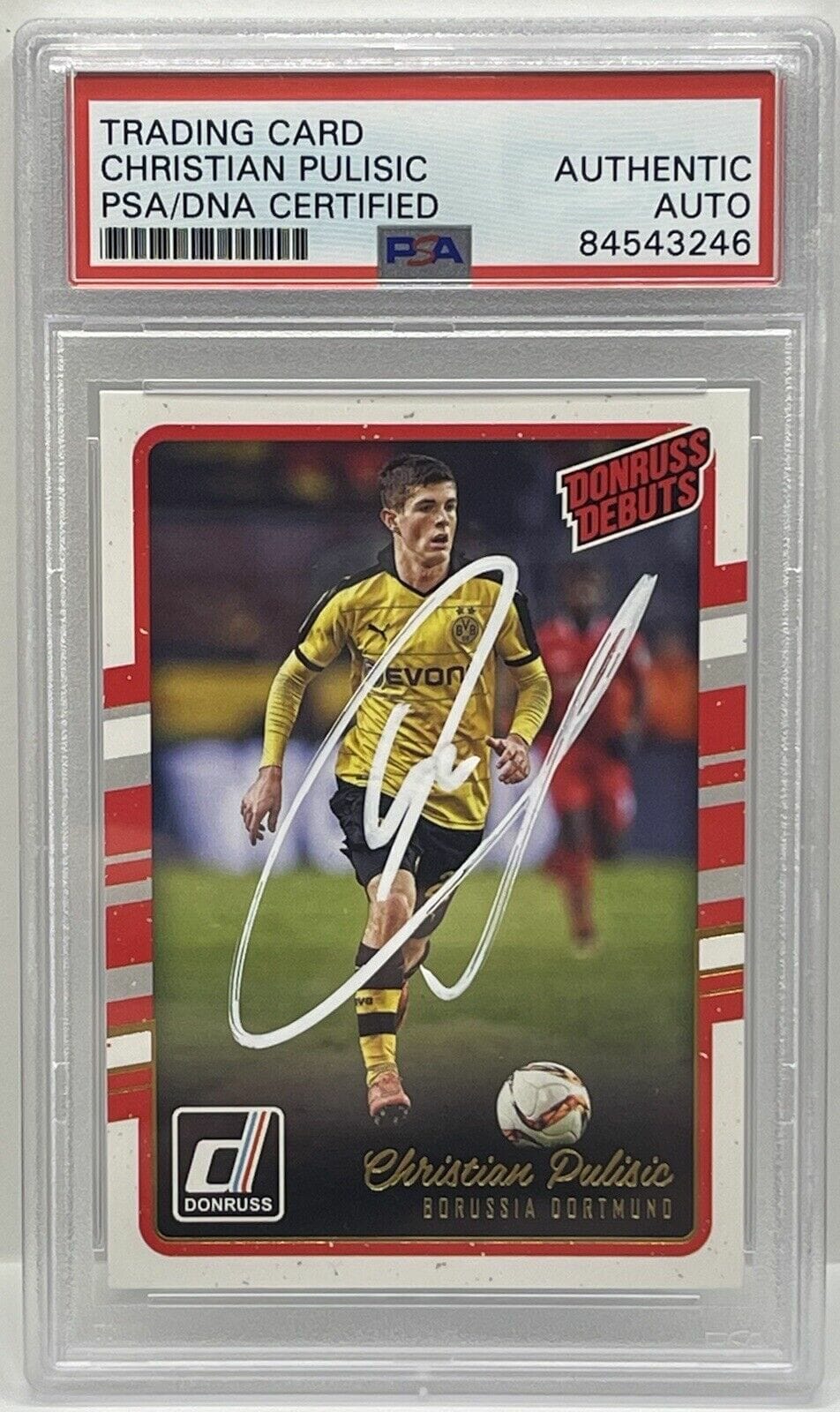 Christian Pulisic Signed 2016-17 Donruss Rated Rookie Card USA Slabbed PSA/DNA
Opens in a new window or tab