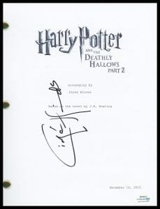 CIARAN HINDS “HARRY POTTER AND THE DEATHLY HALLOWS 2” SIGNED SCRIPT SCREENPLAY B
 COLLECTIBLE MEMORABILIA