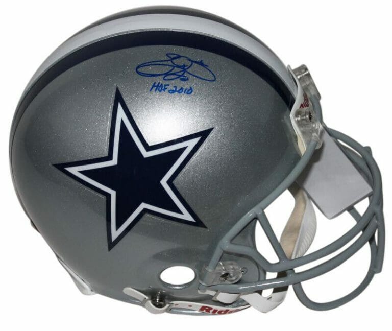 COWBOYS EMMITT SMITH ‘HOF 2010’ SIGNED AUTHENTIC FULL SIZE HELMET PSA/DNA
 COLLECTIBLE MEMORABILIA