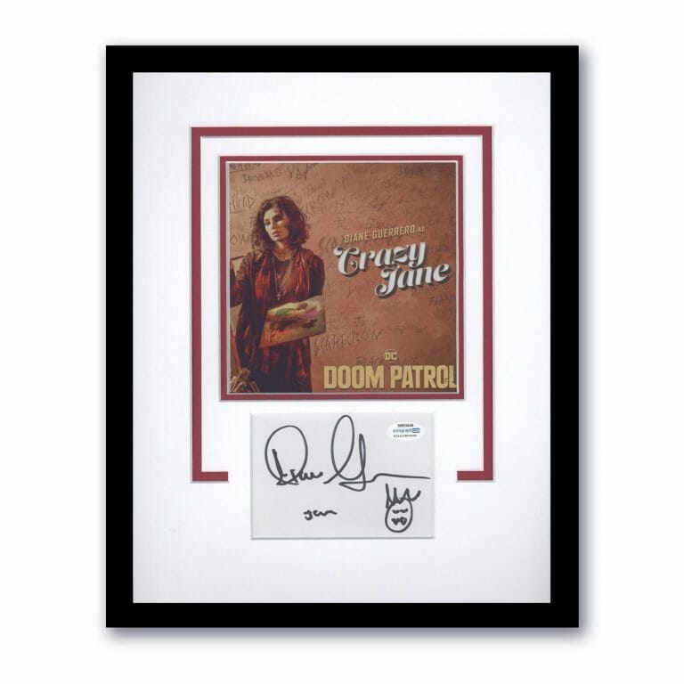DIANE GUERRERO “DOOM PATROL” SIGNED ‘CRAZY JANE’ SKETCH FRAMED 11×14 DISPLAY
COLLECTIBLE MEMORABILIA