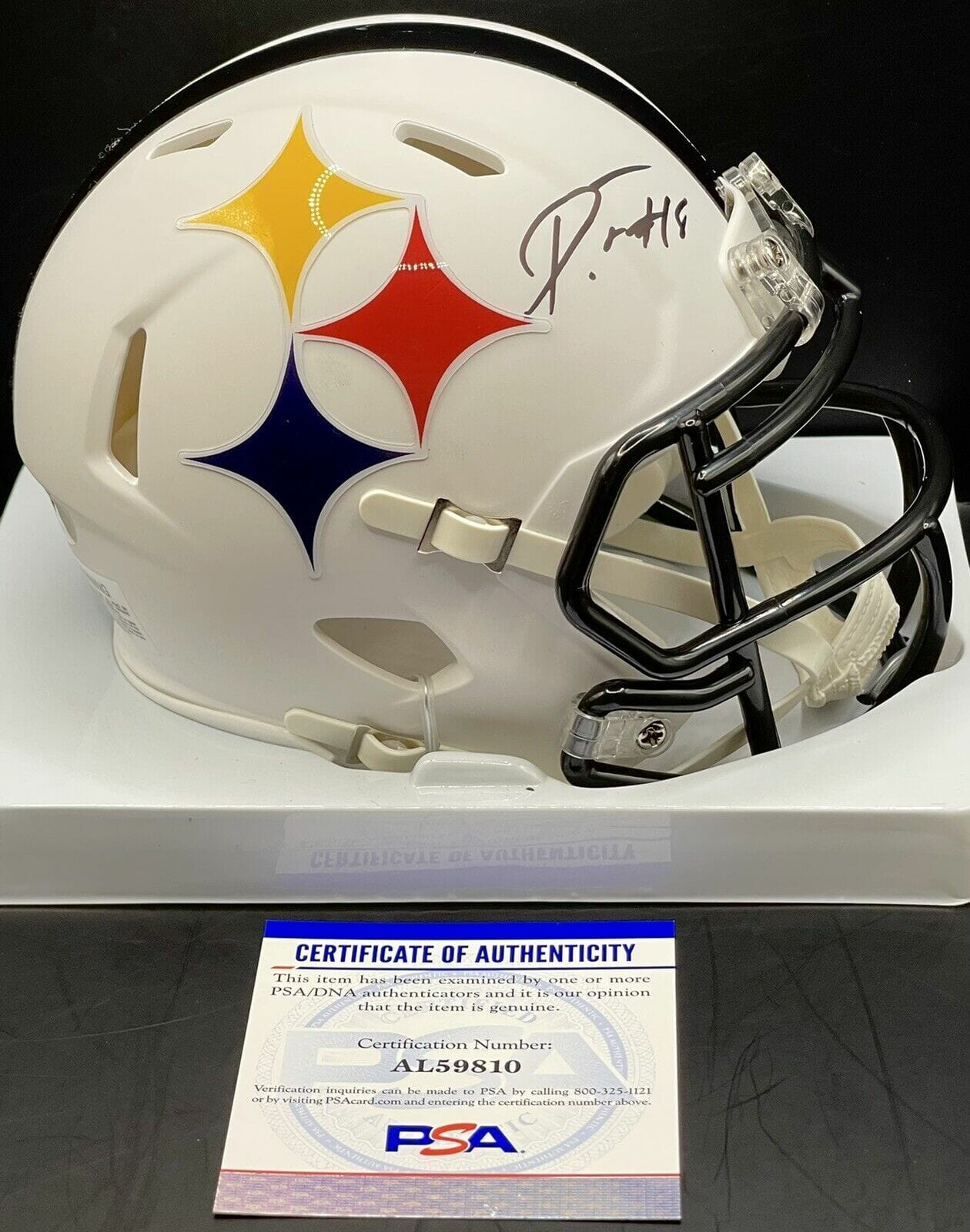Dionte Johnson Signed Autographed Pittsburgh Steelers AMP Mini Helmet PSA/DNA
Opens in a new window or tab