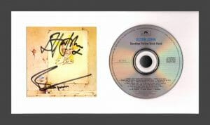ELTON JOHN & BERNIE TAUPIN SIGNED AUTOGRAPH YELLOW BRICK ROAD CD DISPLAY JSA COA
 COLLECTIBLE MEMORABILIA