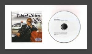 ELTON JOHN SIGNED AUTOGRAPH SONGS FROM THE WEST COAST FRAMED CD DISPLAY – PSA
 COLLECTIBLE MEMORABILIA