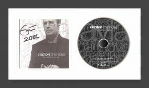 ERIC CLAPTON SIGNED AUTOGRAPH CHRONICLES FRAMED CD DISPLAY – READY TO HANG! JSA
 COLLECTIBLE MEMORABILIA