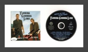 FLORIDA GEORGIA LINE SIGNED AUTOGRAPH FRAMED CD HERE’S TO THE GOOD TIMES JSA COA
 COLLECTIBLE MEMORABILIA