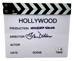 FRED DEKKER THE MONSTER SQUAD SIGNED AUTOGRAPHED DIRECTOR CLAPBOARD BECKETT COA
 COLLECTIBLE MEMORABILIA