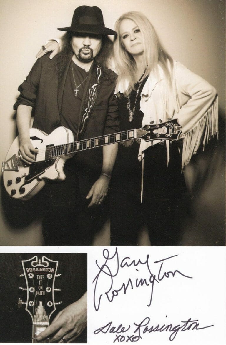 GARY ROSSINGTON & DALE SIGNED AUTOGRAPH 4×6 PHOTO – LYNYRD SKYNYRD GUITARIST
 COLLECTIBLE MEMORABILIA