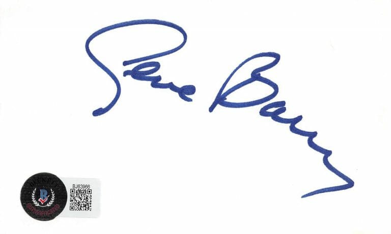 GENE BARRY BAT MASTERSON AUTHENTIC SIGNED 3×5 INDEX CARD W/ SKETCH BAS #BJ63966
 COLLECTIBLE MEMORABILIA