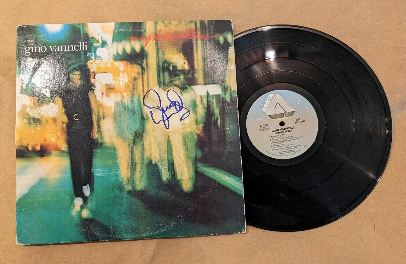 Gino Vannelli REAL hand SIGNED Night Walker Vinyl Record COA
Opens in a new window or tab