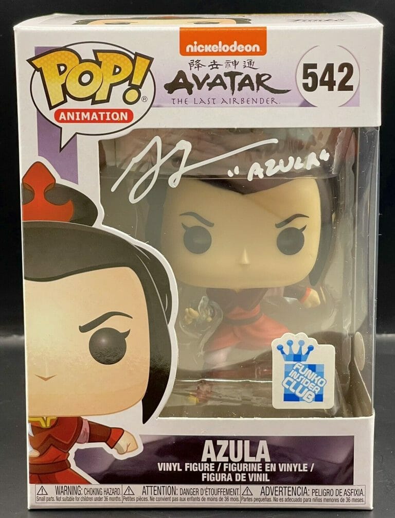 GREY DELISLE SIGNED FUNKO POP AVATAR LAST AIRBENDER AZULA VOICE ACTRESS JSA COA
 COLLECTIBLE MEMORABILIA