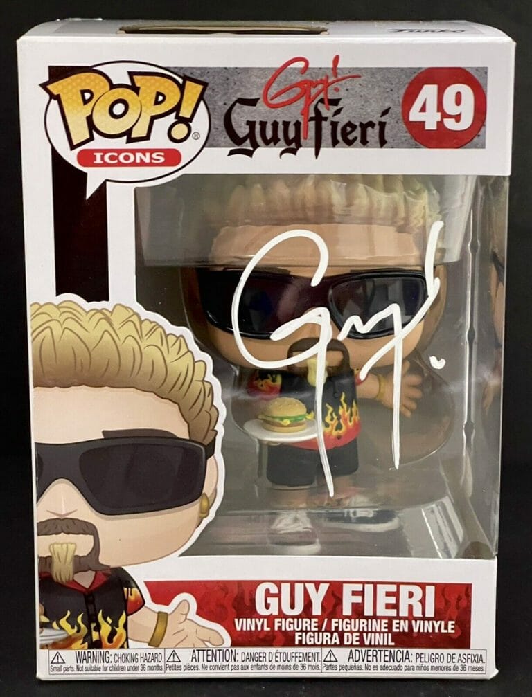 GUY FIERI SIGNED AUTOGRAPHED FLAVOR TOWN FUNKO POP VINYL FOOD NETWORK JSA
 COLLECTIBLE MEMORABILIA
