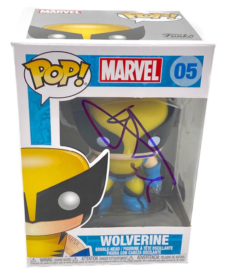 HUGH JACKMAN SIGNED FUNKO POP MARVEL WOLVERINE #05 AUTOGRAPH X-MEN BECKETT COA
 COLLECTIBLE MEMORABILIA