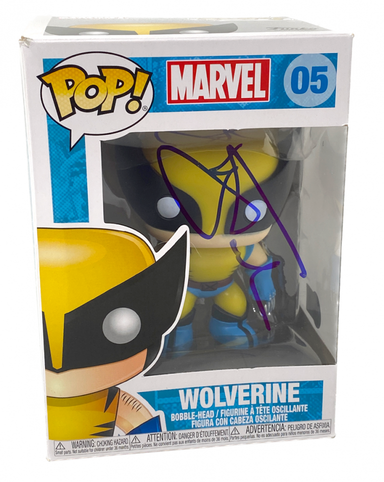 HUGH JACKMAN SIGNED FUNKO POP MARVEL WOLVERINE #05 AUTOGRAPH X-MEN BECKETT COA
 COLLECTIBLE MEMORABILIA