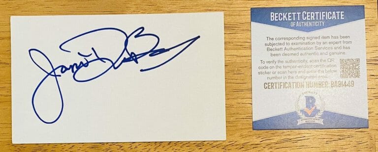JA’NET DU BOIS SIGNED AUTOGRAPHED 3×5 CARD BAS BECKETT CERT GOOD TIMES JANET
 COLLECTIBLE MEMORABILIA