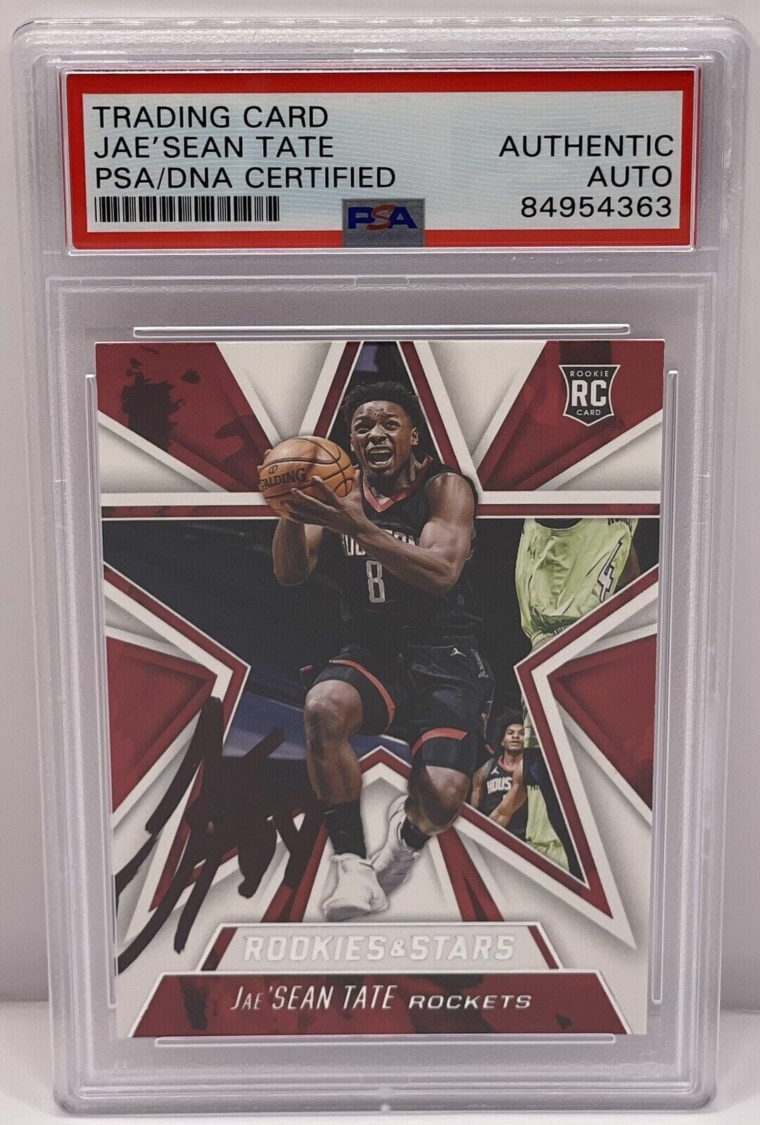 Jae'Sean Tate Signed 2020-21 Rookies & Stars Rookie Card Rockets