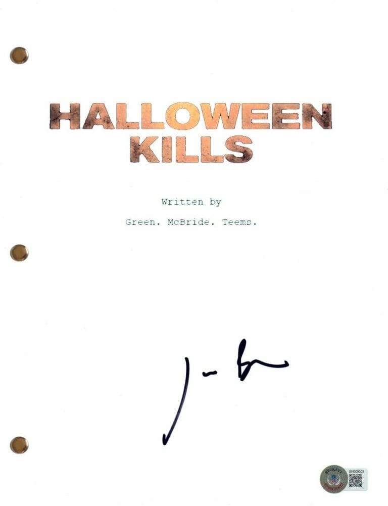 JASON BLUM SIGNED AUTOGRAPH HALLOWEEN KILLS MOVIE SCRIPT PRODUCER BECKETT COA
COLLECTIBLE MEMORABILIA